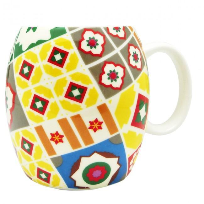 Peranakan Mix Ceramic Mug Diagonal - SpectrumStore SG