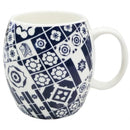 Peranakan Navy Blue Mix Ceramic Mug - SpectrumStore SG