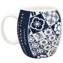 Peranakan Navy Blue Mix Ceramic Mug - SpectrumStore SG