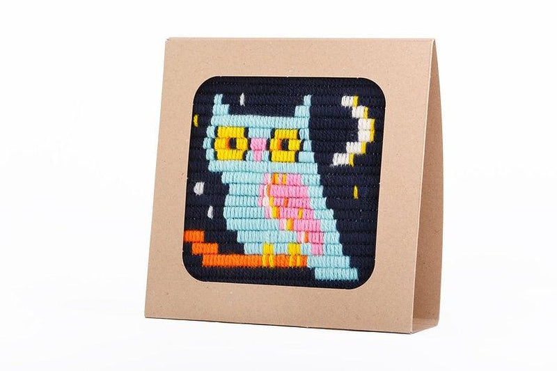 Picture Frame Needlepoint Kit - Owl - SpectrumStore SG