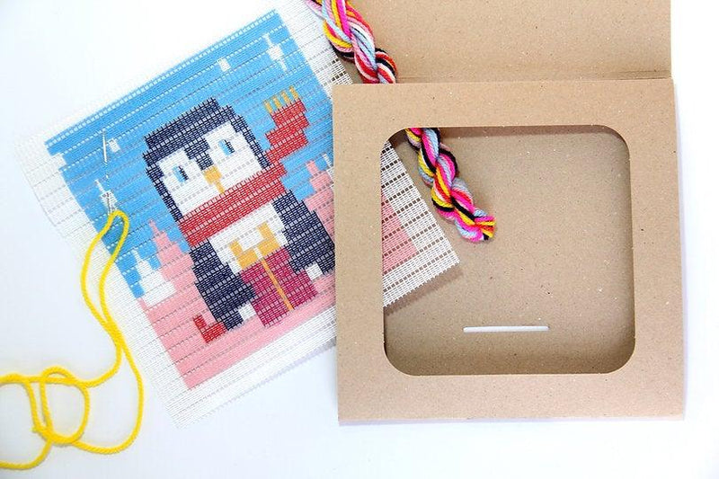 Picture Frame Needlepoint Kit - Penguin - SpectrumStore SG