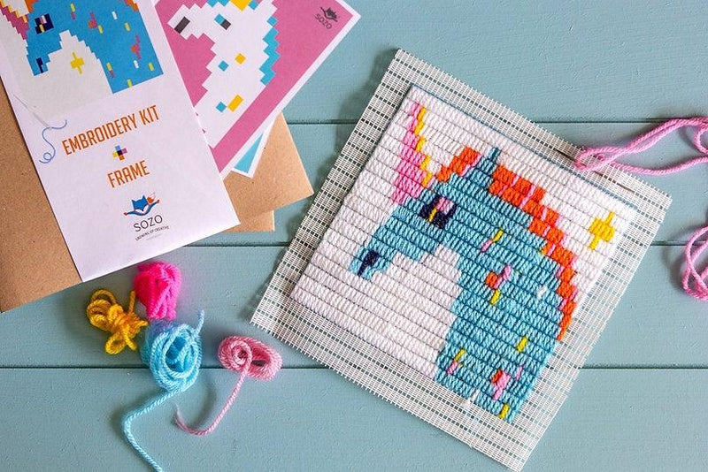 Picture Frame Needlepoint Kit - Unicorn - SpectrumStore SG