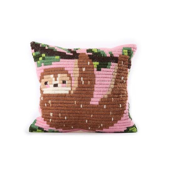 Pillow Needlepoint Kit - Sloth - SpectrumStore SG