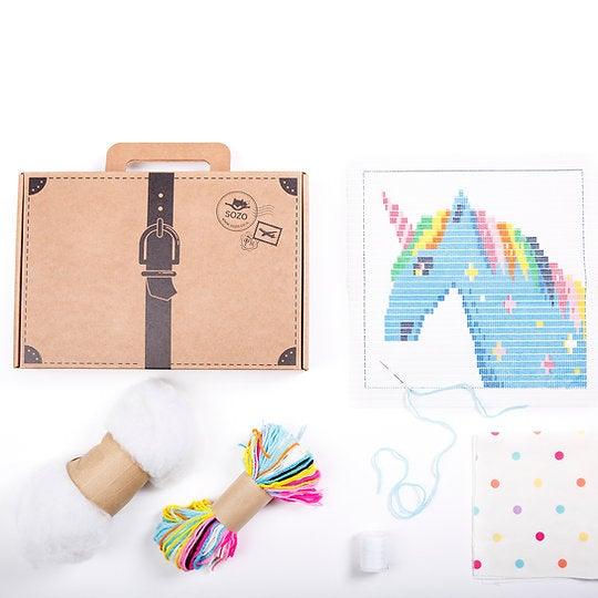 Pillow Needlepoint Kit - Unicorn - SpectrumStore SG