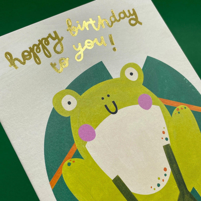 Playful Frog 'Hoppy Birthday To You' Children's Birthday Card - SpectrumStore SG