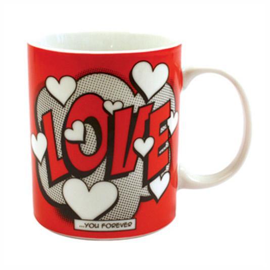 Porcelain mug: Love Comic Book - SpectrumStore SG