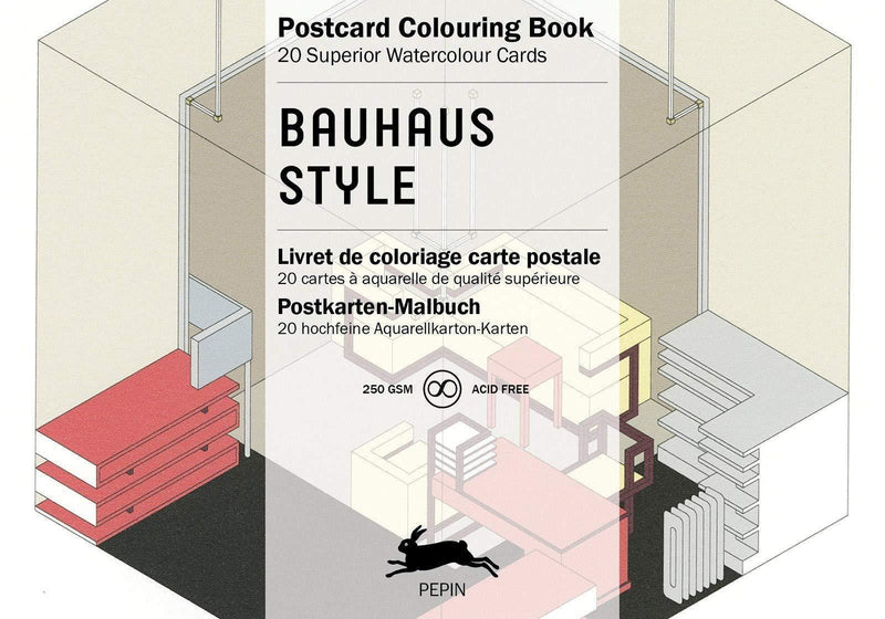 Postcard Colouring Book: Bauhaus Style - SpectrumStore SG