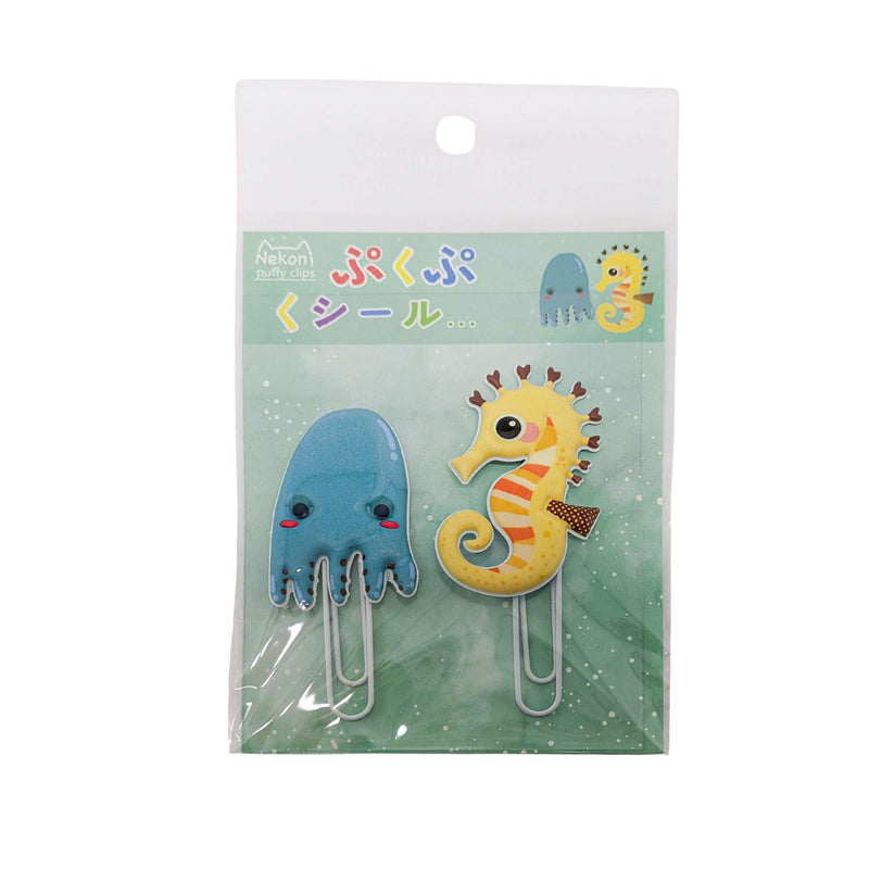 Puffy Clips - Octopus & Sea Horse - SpectrumStore SG