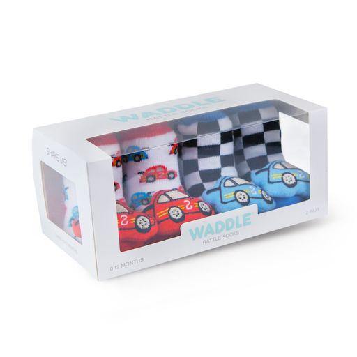 Race Car Rattle Socks (2 Pack/ 0-12 Mos) - SpectrumStore SG