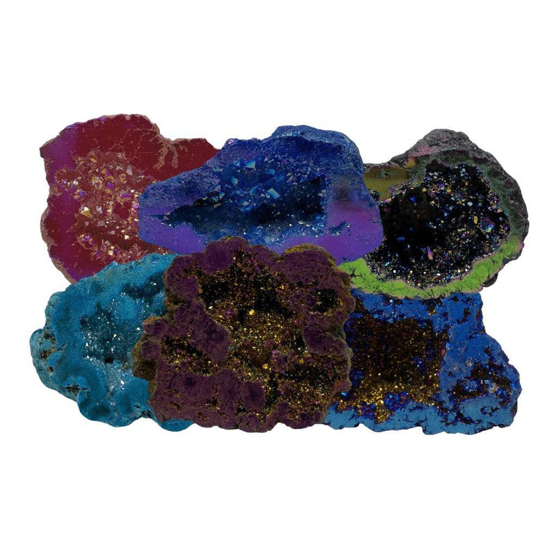 Rainbow Aura Quartz Geode - SpectrumStore SG