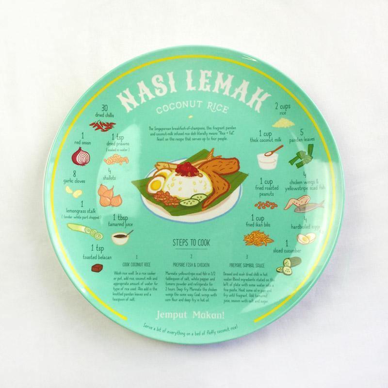Recipe Plates - Nasi Lemak - SpectrumStore SG