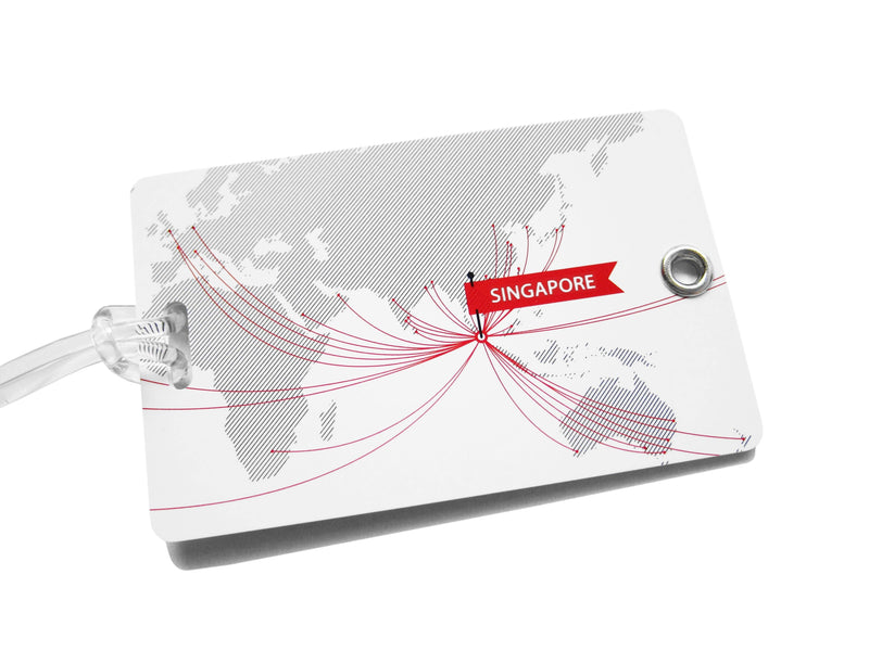 Route Map Luggage Tag - SpectrumStore SG