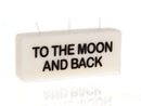 Say It With Words Candle - Moon And Back - SpectrumStore SG