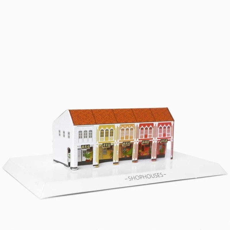 Shophouses Postcard And Cut-out Statue - SpectrumStore SG