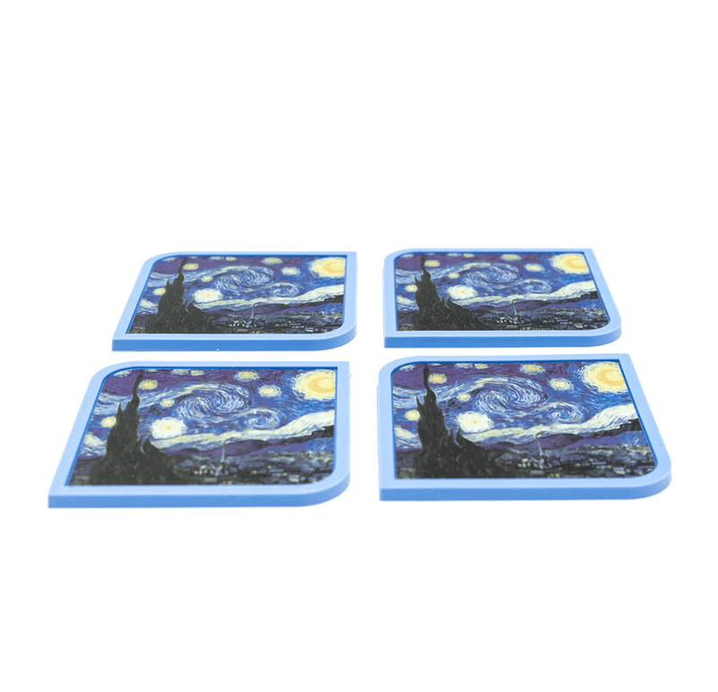 Silicone Coasters (Set Of 4) - Starry Night - SpectrumStore SG