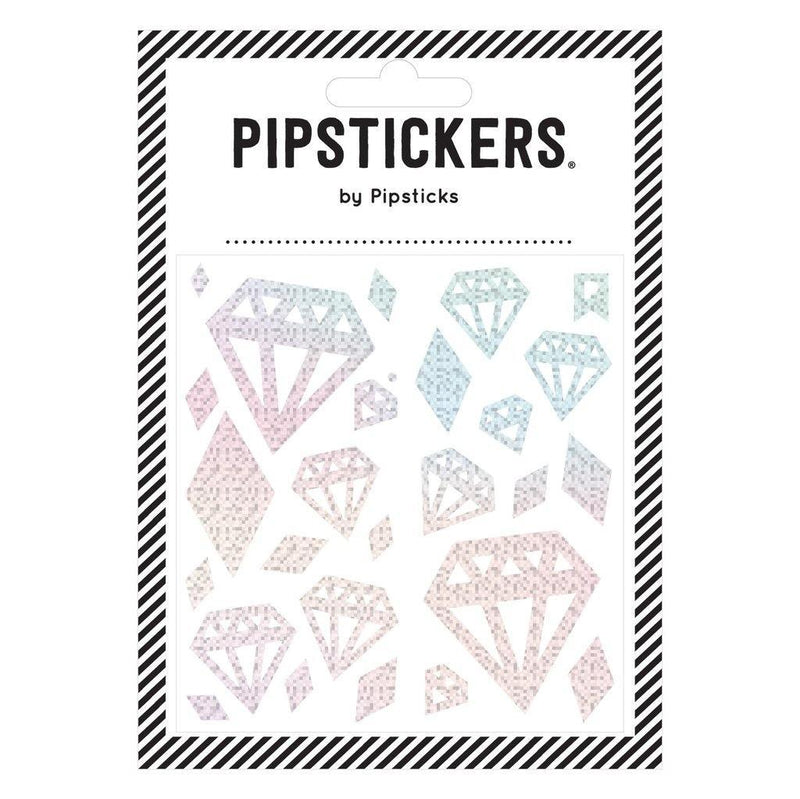 Silver Holographic Diamonds Sticker - SpectrumStore SG