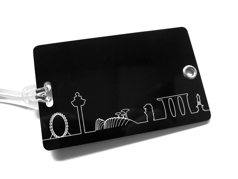 Skyline Outline Luggage Tag - SpectrumStore SG