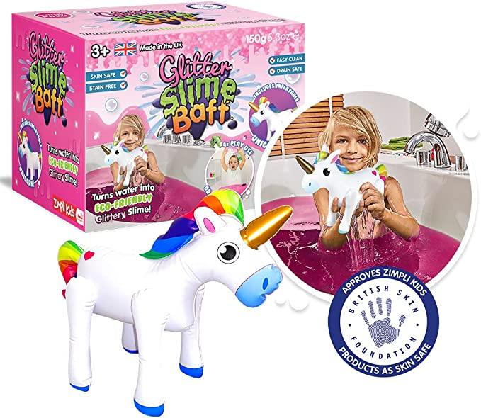 Slime Baff Gliter: Inflatable Unicorn - Pink - SpectrumStore SG