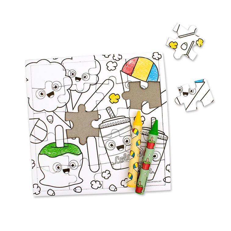 Smell & Learn Colouring Puzzles: Fair Food - SpectrumStore SG