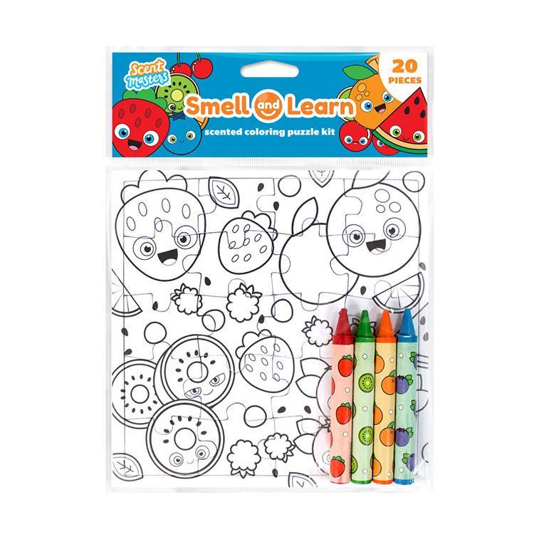 Smell & Learn Colouring Puzzles: Fruits - SpectrumStore SG