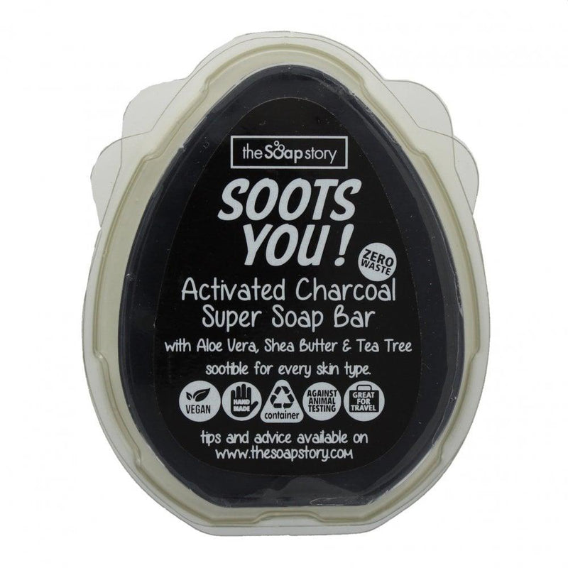 Soots You Ultimate Activated Charcoal Super Soap 100g - SpectrumStore SG