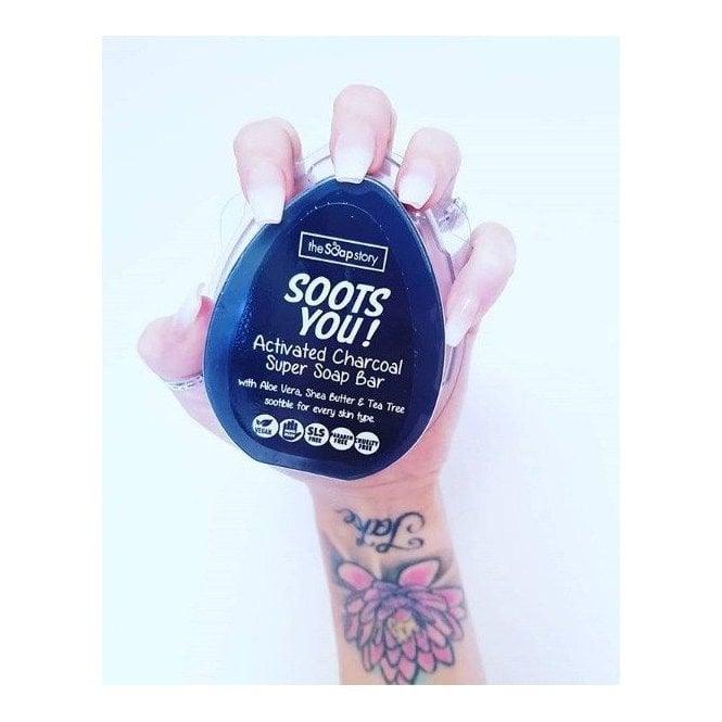 Soots You Ultimate Activated Charcoal Super Soap 100g - SpectrumStore SG