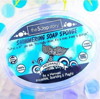 Sparkling Soap Sponge 150g: Mermaid - SpectrumStore SG