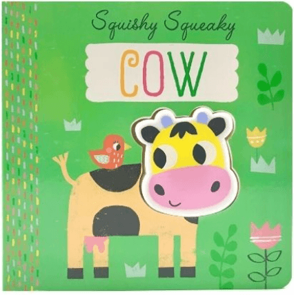 Squishy Squeaky Book - Cow - SpectrumStore SG