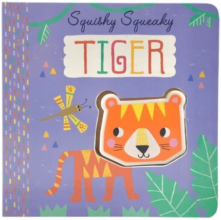 Squishy Squeaky Book - Tiger - SpectrumStore SG