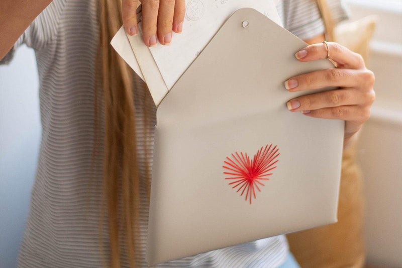 Stitch Heart Strings Envelope Pouch - SpectrumStore SG