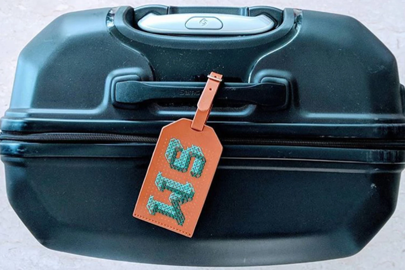 Stitch Luggage Tag - Brown - SpectrumStore SG