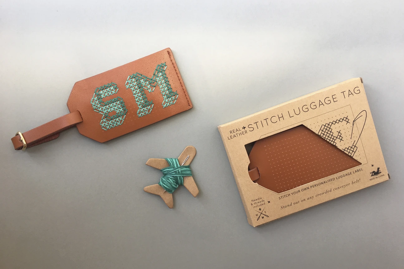 Stitch Luggage Tag - Brown - SpectrumStore SG