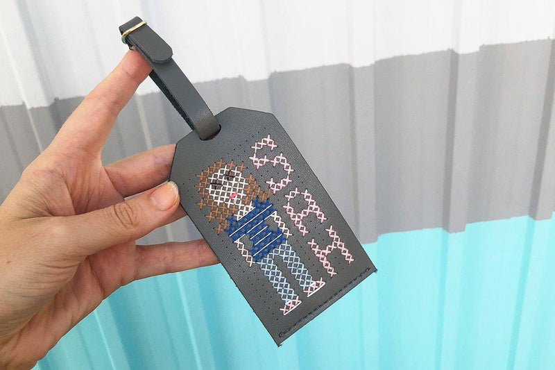 Stitch Luggage Tag - Grey - SpectrumStore SG