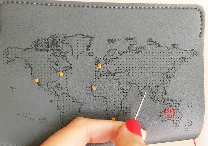 Stitch Passport Cover - Grey - SpectrumStore SG