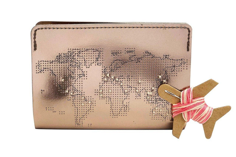 Stitch Passport Cover - Rose Gold (Vegan) - SpectrumStore SG