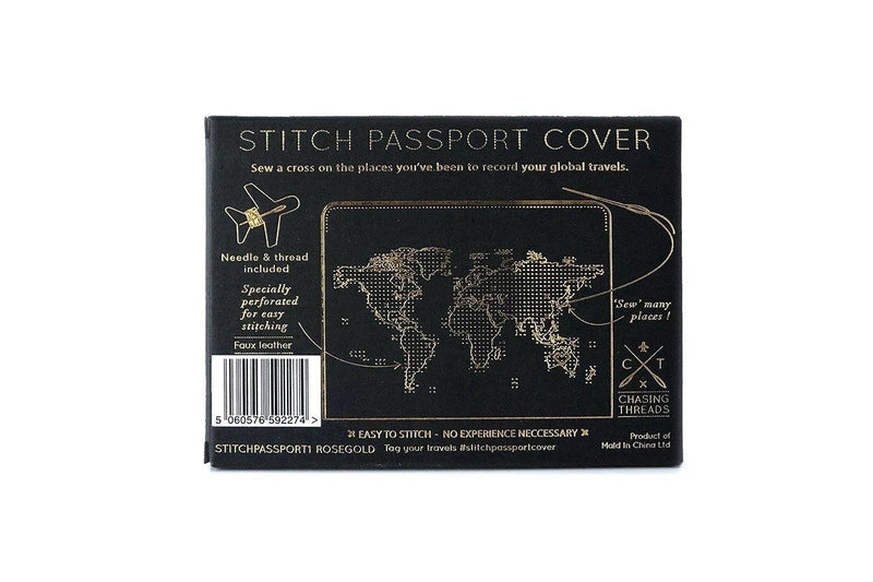 Stitch Passport Cover - Rose Gold (Vegan) - SpectrumStore SG