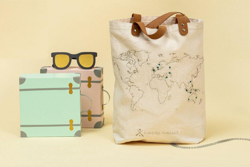 Stitch Tote Bag - Natural - SpectrumStore SG