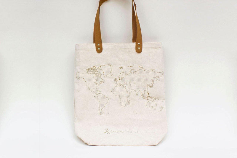 Stitch Tote Bag - Natural - SpectrumStore SG