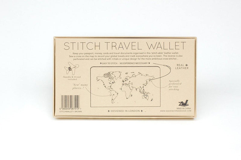 Stitch Travel Wallet - Brown - SpectrumStore SG