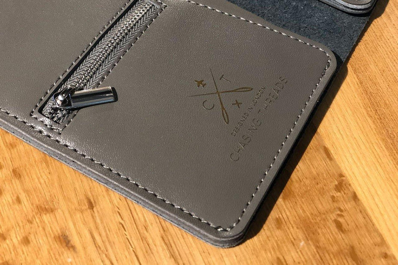 Stitch Travel Wallet - Grey - SpectrumStore SG