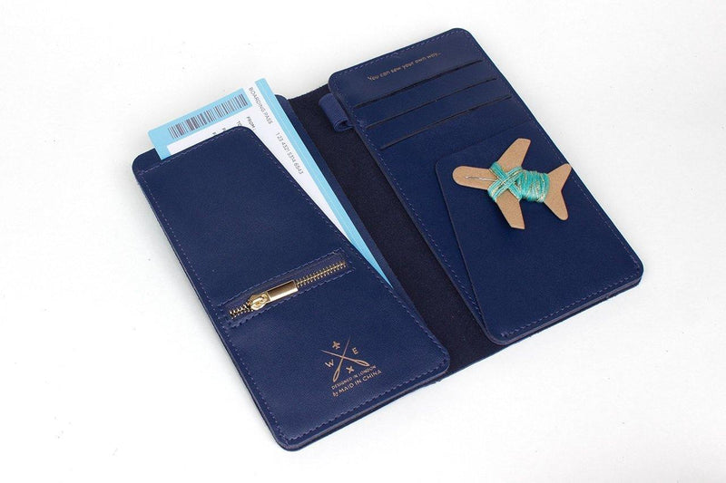 Stitch Travel Wallet - Navy - SpectrumStore SG