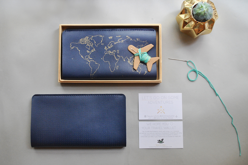 Stitch Travel Wallet - Navy - SpectrumStore SG