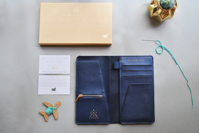 Stitch Travel Wallet - Navy - SpectrumStore SG