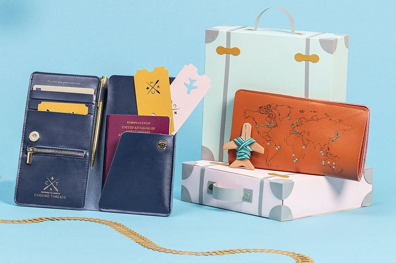 Stitch Travel Wallet - Navy - SpectrumStore SG