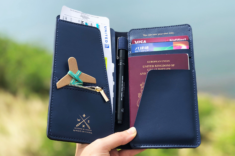 Stitch Travel Wallet - Navy - SpectrumStore SG