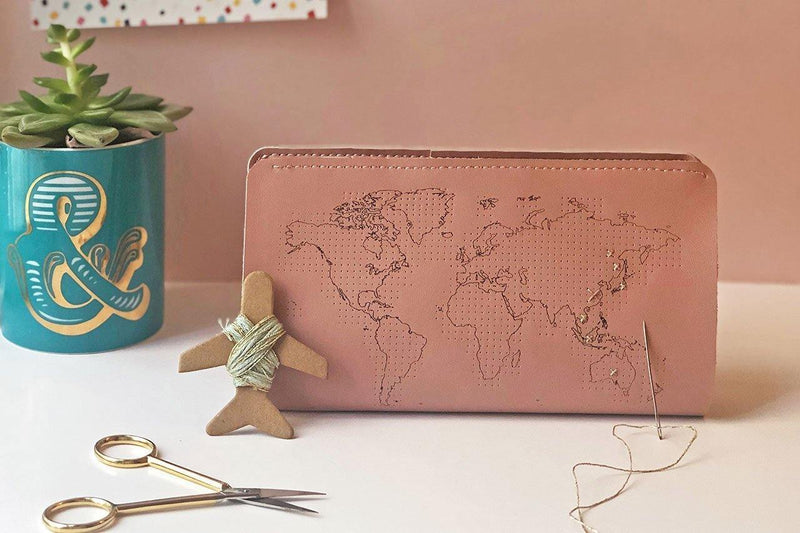 Stitch Travel Wallet - Pink - SpectrumStore SG