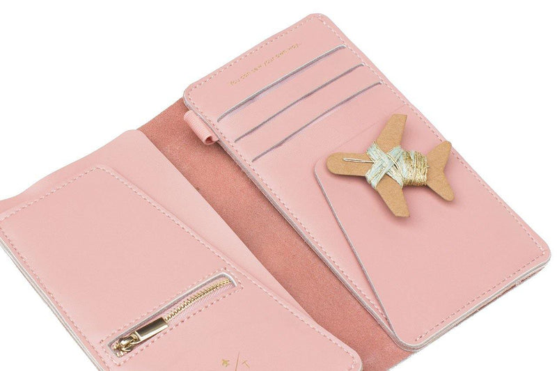 Stitch Travel Wallet - Pink - SpectrumStore SG