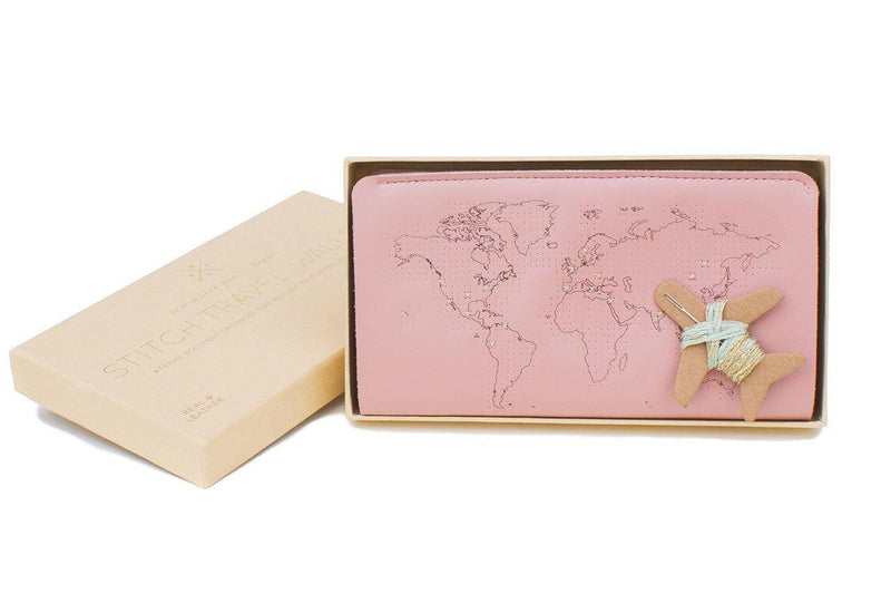 Stitch Travel Wallet - Pink - SpectrumStore SG
