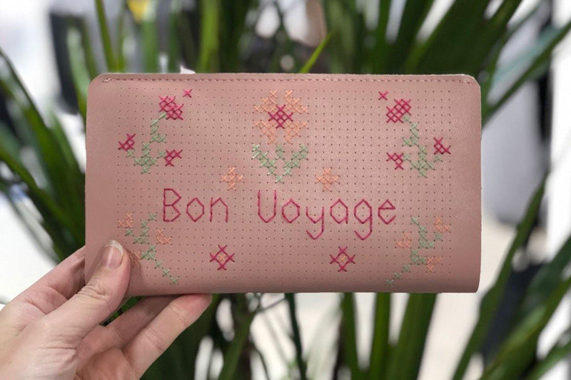 Stitch Travel Wallet - Pink - SpectrumStore SG
