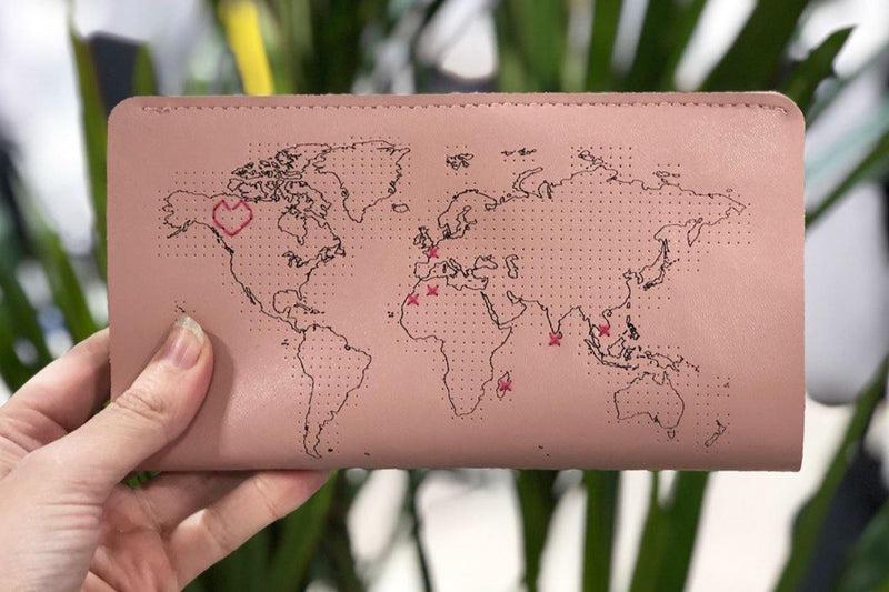 Stitch Travel Wallet - Pink - SpectrumStore SG